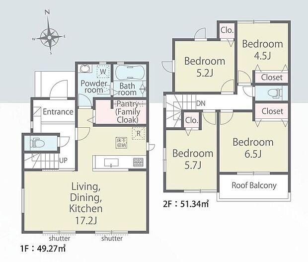 (1号棟)、価格3599万円、4LDK、土地面積112.2m2、建物面積100.61m2