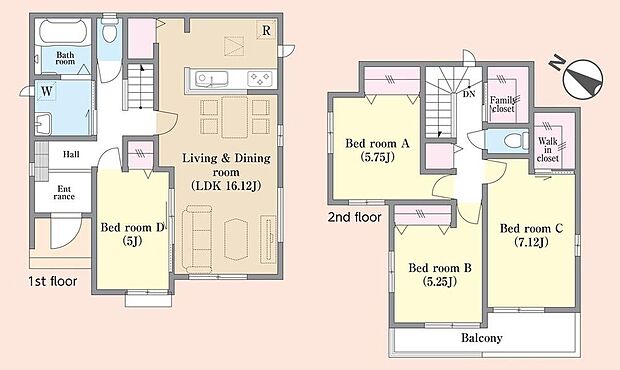 (A号棟)、価格3190万円、4LDK、土地面積115.85m2、建物面積99.78m2