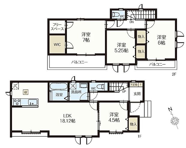 (F号棟)、価格3590万円、4LDK+S、土地面積120.79m2、建物面積99.26m2