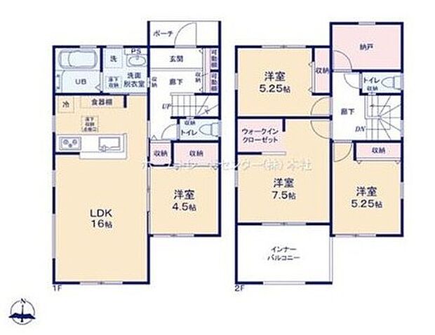 【4LDK+S】家事のしやすい水廻り集中設計、お掃除ラクラク全居室フローリングプラン♪
季節物や趣味の物までたっぷり片付くストレージルームを完備!
WICも完備しており、居住空間を広々とお使いいただけます♪