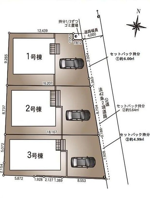 【全体区画図】東武野田線「川間」駅まで徒歩5分♪
通勤通学に便利な環境です☆