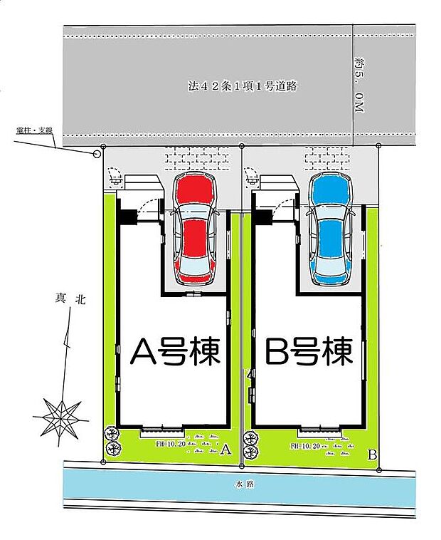 【全体区画図】【安心の住宅性能評価取得物件！】
耐震性などで最高等級を取得♪地震に強い家！
国土交通大臣認定の第三者機関による厳重なチェックを行い安心・安全な新築一戸建てを提供します。