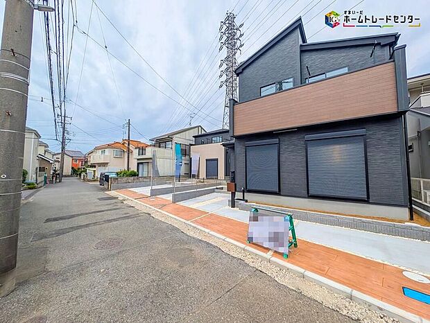 【前面道路含む現地写真】建物完成しましたので、ご予約で内見可能です!平日・お仕事帰りなど、いつでもご案内致します!お気軽にお問い合わせ下さい。