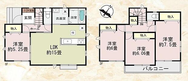 (B号棟)、価格4790万円、4LDK、土地面積105.62m2、建物面積95.64m2