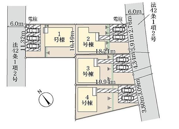閑静な住宅地☆駐車スペースは２～３台分♪