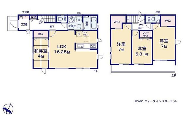 (1号棟)、価格3410万円、4LDK、土地面積107.11m2、建物面積98.33m2