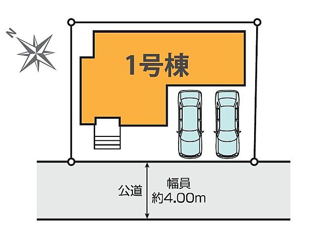 閑静な住宅地☆カースペースは2台分ご用意。空いたスペースは駐輪場としてもお使いいただけます◎