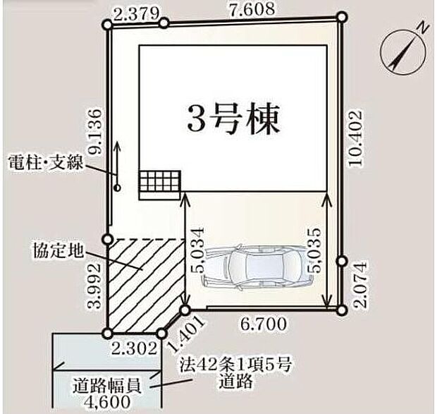 閑静な住宅地☆カースペースご用意。空いたスペースは駐輪場としてもお使いいただけます◎