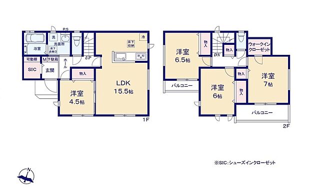 (1号棟)、価格6290万円、4LDK、土地面積132.6m2、建物面積99.78m2