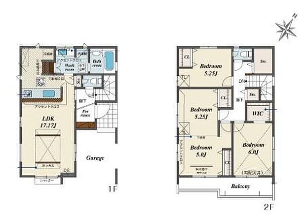 (1号棟)、価格3798万円、3LDK、土地面積95.5m2、建物面積111.37m2