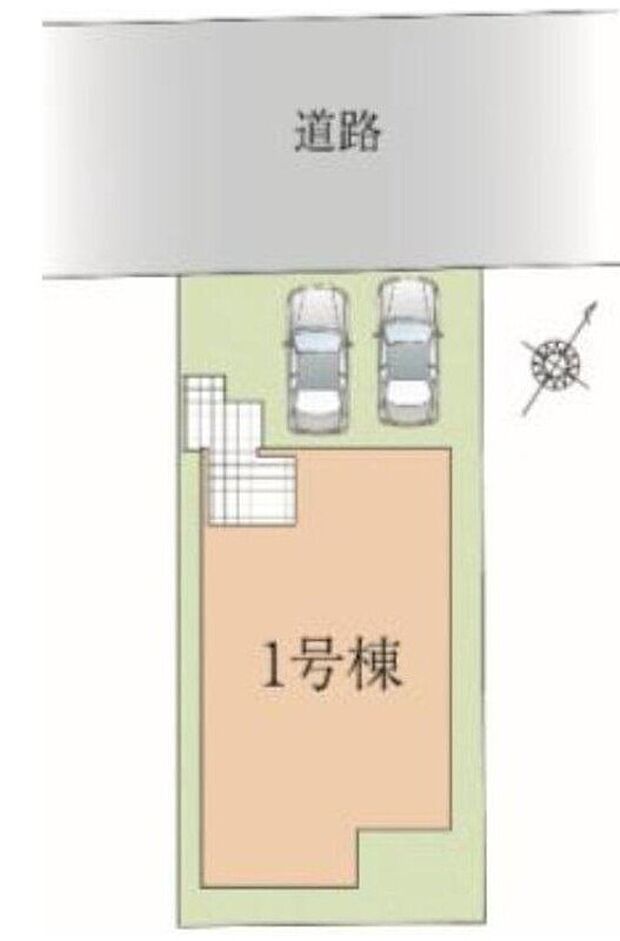 閑静な住宅地☆カースペースは2台分ご用意。空いたスペースは駐輪場としてもお使いいただけます◎