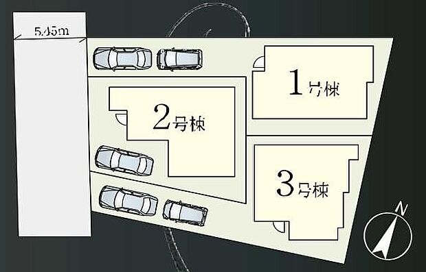 閑静な住宅地☆カースペースご用意。空いたスペースは駐輪場としてもお使いいただけます◎