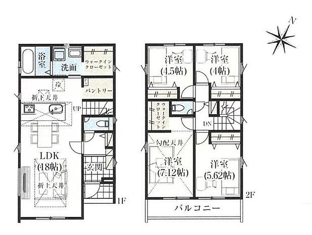 (2号棟)、価格6999万円、4LDK、土地面積110.9m2、建物面積99.36m2