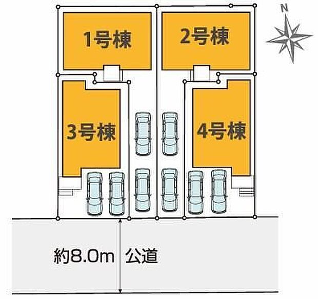 住環境良好な人気の低層住居専用地域。カースペースはお車2台分ございます。通行人の視線が気になりにくい場所に玄関があるのでプライバシーが守られやすいです♪