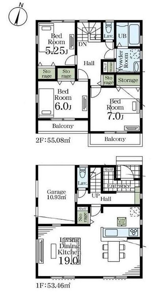 (1号棟)、価格2980万円、3LDK、土地面積92.12m2、建物面積108.54m2