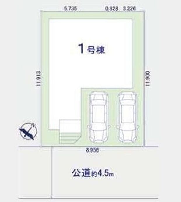 閑静な住宅地☆カースペースは2台分ご用意。空いたスペースは駐輪場としてもお使いいただけます◎