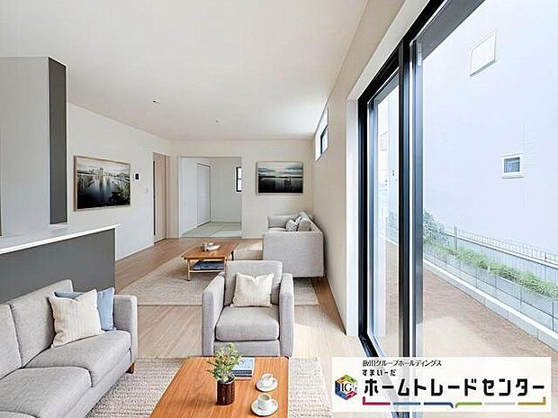 ◆LDKはご家族みんなが揃う大切な空間です♪テーブルやソファ、カーテン選び、レイアウトを考えるのも楽しいですね♪笑顔溢れる楽しい暮らしをイメージしながらご見学ください♪