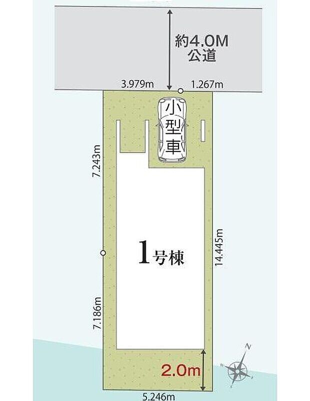 【全体区画図】閑静な住宅地☆カースペースはビルトインガレージ♪