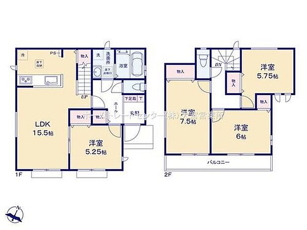 【4LDK】広々４LDKプラン♪
効率的でストレスのない家事動線。水回りが集中しており、移動がスムーズです♪
リビング階段ですので自然と家族の集まる憩いの空間になります♪