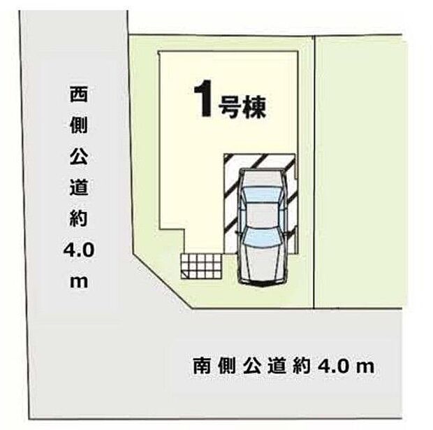 【全体区画図】閑静な住宅地☆南西角地♪陽当たり良好、開放的な立地