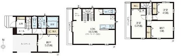 【2LDK+2S】●1階には水回りが集中しており家事動線の良い間取り♪
●2階リビングは陽当り・風通し良好♪見晴らしもよくプライバシーも守れます♪
●納戸が2カ所♪収納としても趣味のお部屋としてもご利用可能です♪