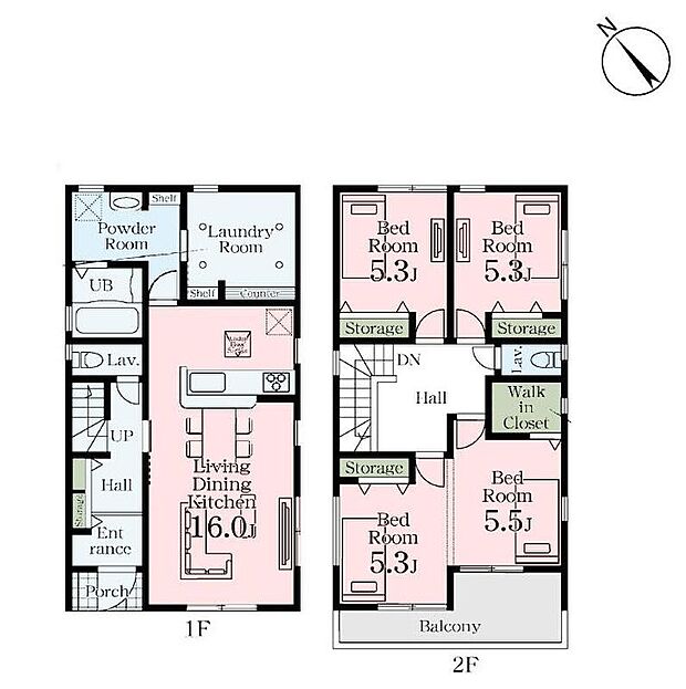 【3LDK】●水回りが集中しており、移動がスムーズです♪
●将来の家族構成の変化に対応可能な可変型で4LDKにも!
●主寝室にはウォークインクローゼットを完備!増えがちな衣類やバッグなどを効率よく収納できます!