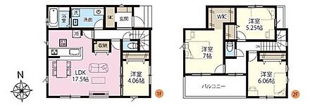 ●玄関近くに洗面スペースを設けた新生活仕様にフィットできる住まい
●SIC付きで玄関すっきり♪
●ウォークインクローゼットを２か所完備！増えがちな衣類やバッグなどを効率よく収納できます！ 