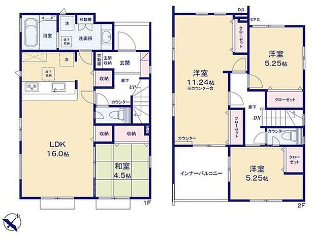 【4LDK】●SIC付きで玄関すっきり♪
●効率的でストレスのない家事動線。水回りが集中しており、移動がスムーズです♪
●将来の家族構成の変化に対応可能なフレキシブルプラン採用