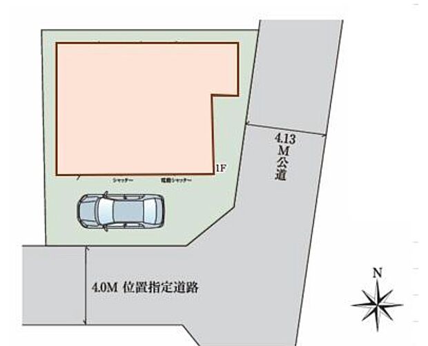 【全体区画図】閑静な住宅地☆カースペースは1台分ご用意。空いたスペースは駐輪場としてもお使いいただけます◎