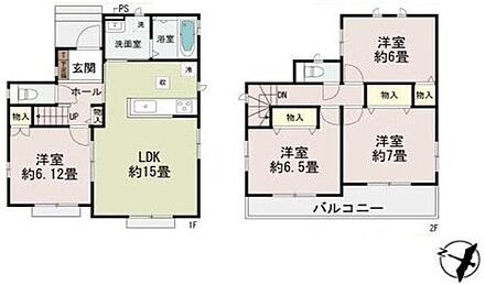 ●対面式キッチンでご家族のコミュニケーションが増えます♪
●隣り合う洋室を開放すれば、ひときわ広々とした空間になるLDK♪
●効率的でストレスのない家事動線。水回りが集中しており、移動がスムーズです♪ 