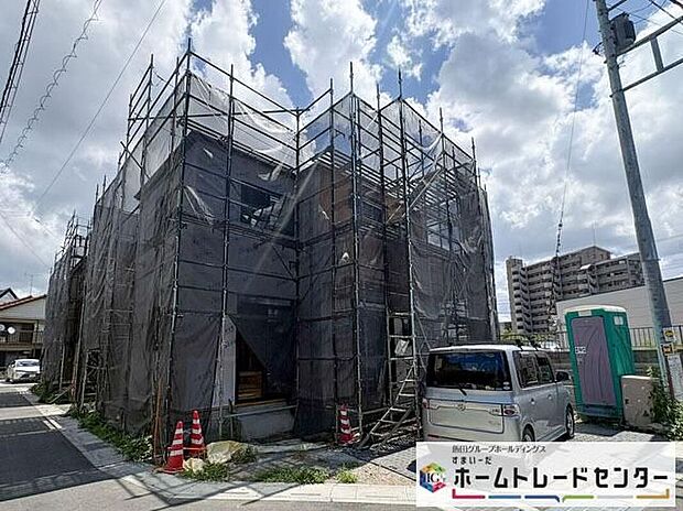 【現地外観写真】◆休日にご家族揃ってご見学はいかがでしょうか♪実際の現地を見てみると図面などではわからない、新たな発見もありますのでまずはお気軽にお問い合わせください♪