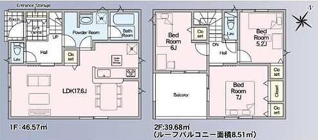 【3LDK】●効率的でストレスのない家事動線。水回りが集中しており、移動がスムーズです♪●家族とのつながりを意識した見通しのいいリビングは会話が弾んでみんなを笑顔にします!