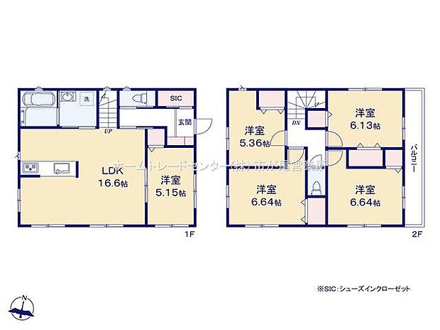(1号棟)、価格6780万円、4LDK、土地面積132.21m2、建物面積104.34m2