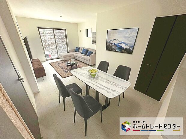 【リビング】リビング広々１７帖、ゆとりの3LDKプランです☆複数の公園が点在する、閑静な住宅街です☆