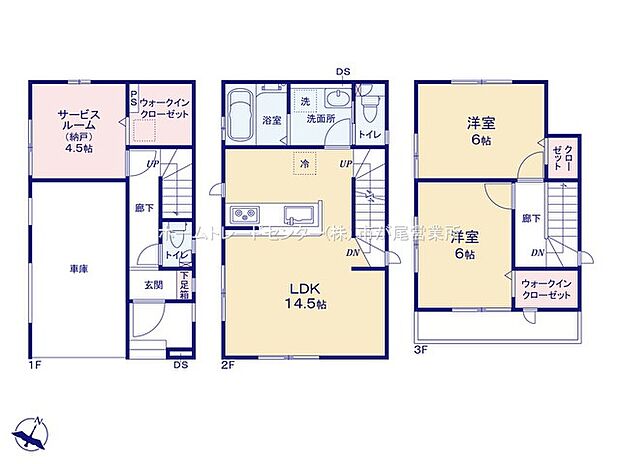 【2LDK+S】ビルトインガレージ☆
LDKは14.5帖、人気の対面式キッチン☆
水回りを集約、機能的な家事動線♪
全居室2面採光&収納完備!ウォークインクローゼット2か所!
南向きバルコニー☆