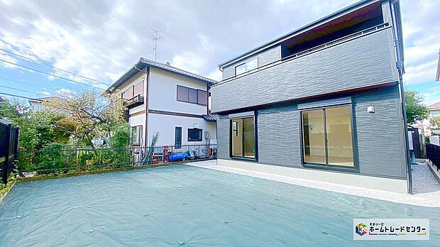 【現地外観写真】敷地７０坪！カースペース２台分ございます♪また広々としたお庭がございます！
リビング１８．５帖、ゆとりの４LDKプランです☆