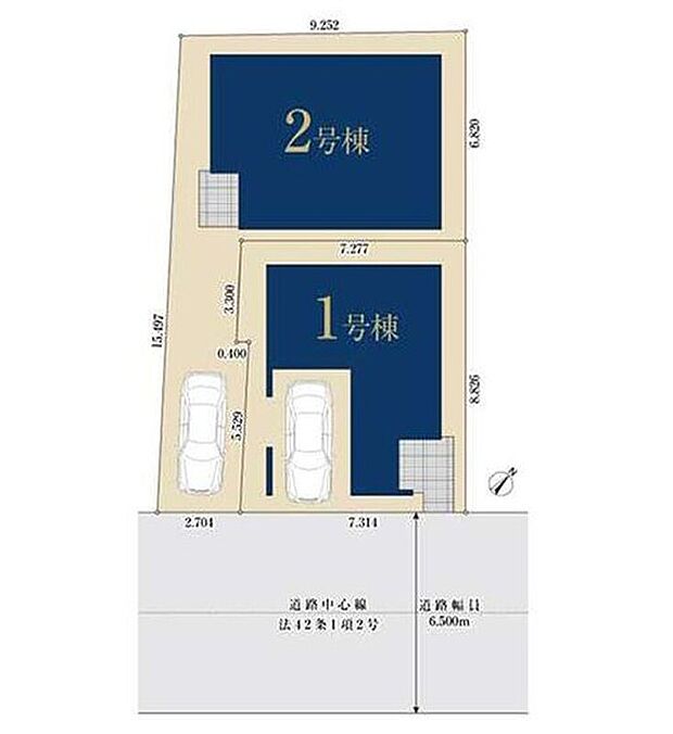 【全体区画図】全２邸です☆
先着順となりますので、お早めにご相談下さいませ☆
