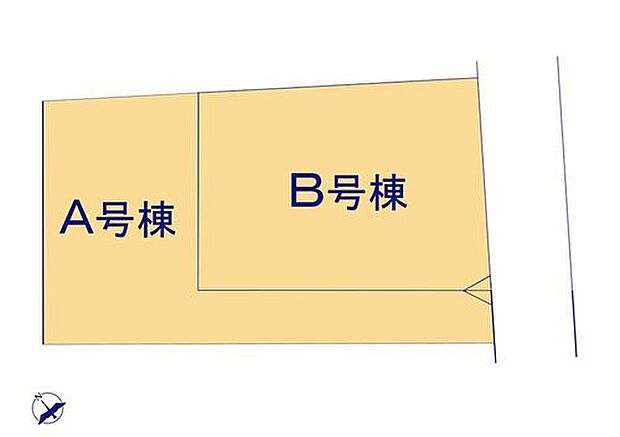 【区画図】限定2棟 新築分譲住宅です!
敷地形状を最大限に活かしたプランニングで快適な新生活を始められます♪