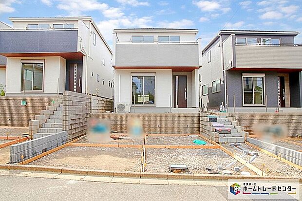 【4号棟外観写真】全棟 敷地面積38坪超☆
ウォークインクローゼットやパントリー付、ゆとりの3LDK~4LDKプラン☆思い描くライフスタイルに合った1棟をお選び下さい♪
