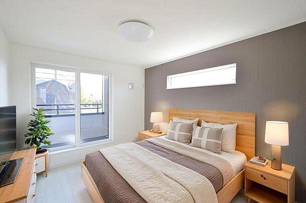 【ベッドルーム】（室内レイアウトの参考／家具・小物類はCG加工しております ）