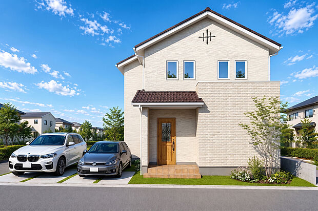 【【完成予想CG/A号地】】寝室やお子様部屋を使い分けやすい3LDK!キッチンで作業中もリビングの様子が分かり、自然な交流が生まれます。小学校へ通いやすい距離で、買い物施設や幼保なども身近に揃う環境です。