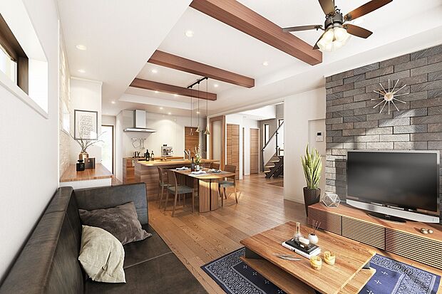 【弊社既分譲内観パース】
※画像にはオプション商品も含まれております。