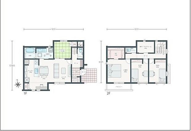 (No.4)、価格3940万円、4LDK、土地面積209.21m2、建物面積114.66m2