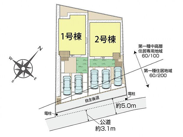 富士宮市小泉2棟 区画図