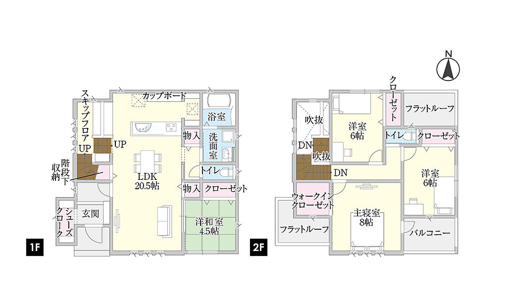 タマタウン華城1号地　間取り図