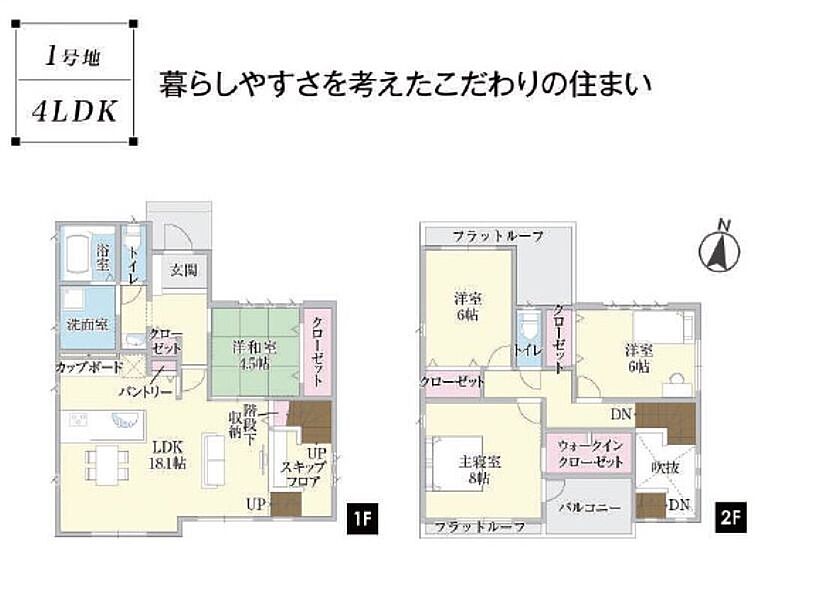 タマタウン虹ヶ丘III1号地　間取り