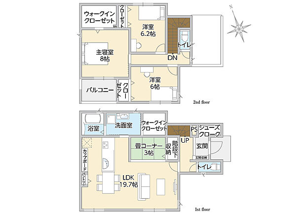 【1号地】間取り図