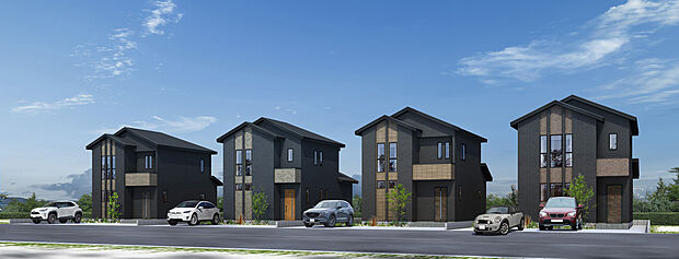 ■凹凸のある外観は、日の当たり具合で表情を変えます
■注文住宅と見紛う程の重厚感を現地で体感ください