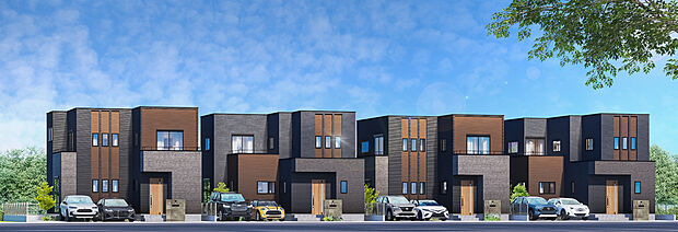 街並完成予想図
統一感のある街並みを形成。タマホームがつくるこだわりの詰まった新築戸建分譲住宅全4棟