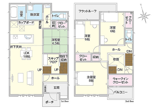 タマタウン綾羅木II1号地 間取り図